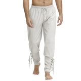 Medieval Pants Viking Costume Pirate Trousers Lace Up Renaissance LARP Cosplay
