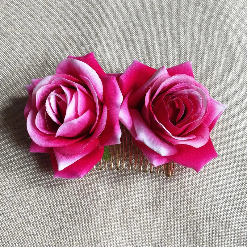 Large Flower Hair Clips Rose Fascinators