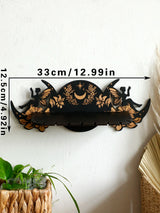 Moon Fairy Flowers Wooden Crystal Floating Shelf Jewellery Display