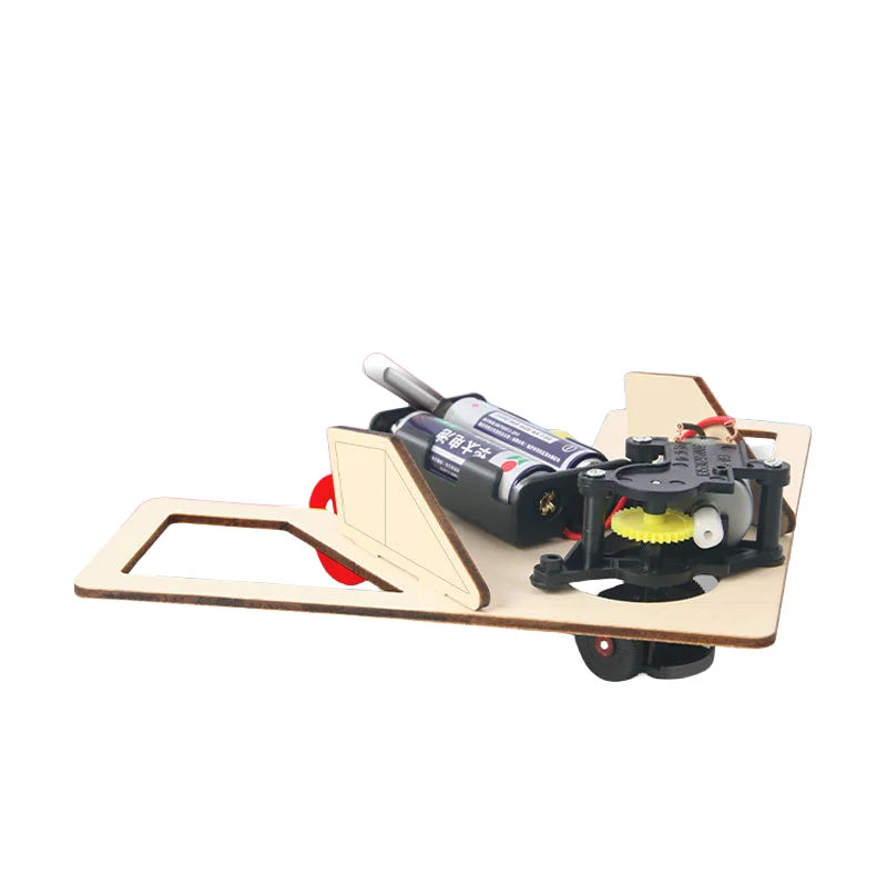 DIY Kids Wooden Solar Car Model Kit Toy Science Experimental Education Games