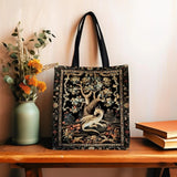 Fantasy Inspired Dragon Tote Bag Fairy Tale Magic Forest Core Book Bag
