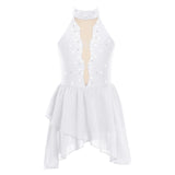 Girls Ballet Leotard Figure Ice Skating Dancewear Stage Costume