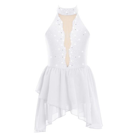 Girls Ballet Leotard Figure Ice Skating Dancewear Stage Costume