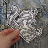 Kraken Octopus Legs Embroidery Patch Iron On DIY Crafts
