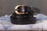 Maggy's Genuine Leather Women's Belt Pure Copper Button