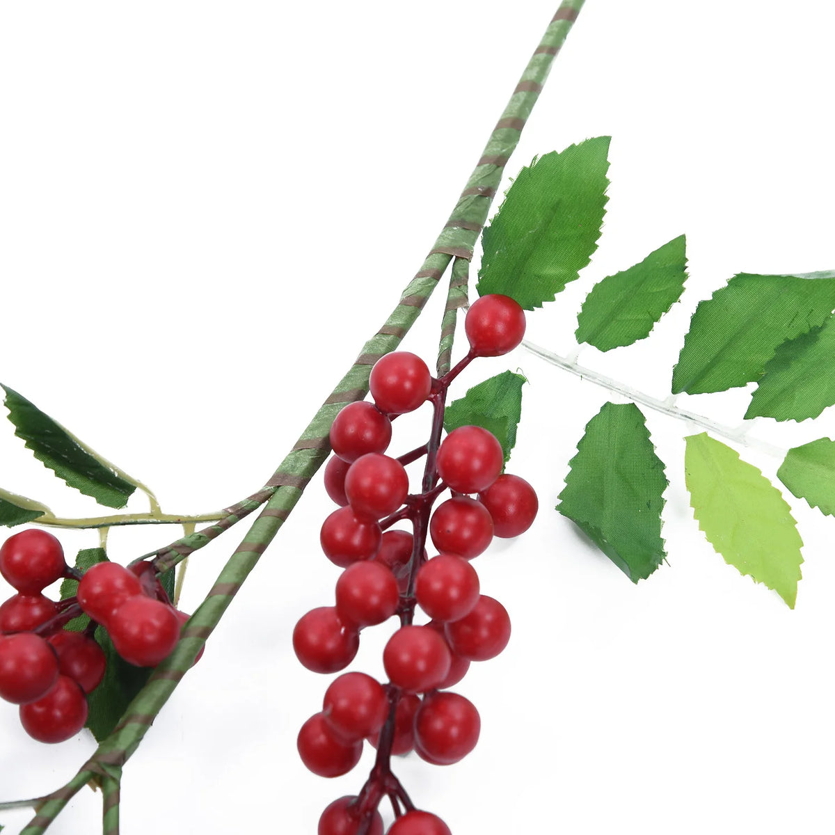 70CM Holly Branch Artificial Red Berries Christmas Ornaments DIY Xmas Decor
