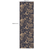 Ink Floral Self Adhesive Wallpaper Black Flower Removable Peel and Stick Wallpaper