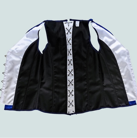 Men's Formal Boned Waistcoat Corset Vest Lace Up Burlesque Performance Stage Costume