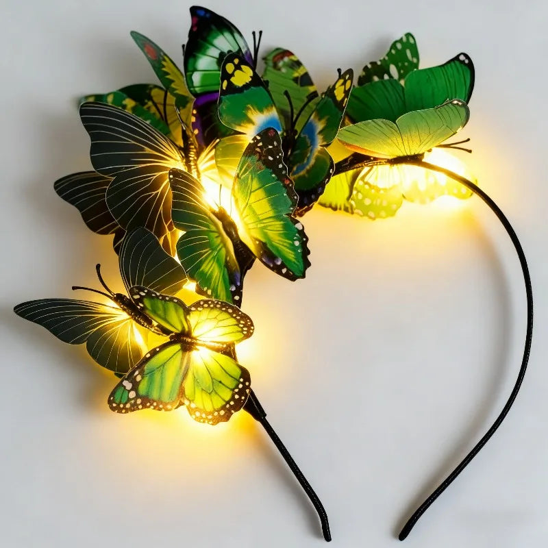 LED Butterfly Headband Fascinator