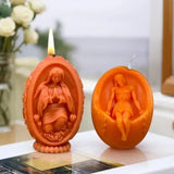 3D Easter Rabbit Relief Egg Silicone Mould Resin Candle Soap Plaster DIY Crafts