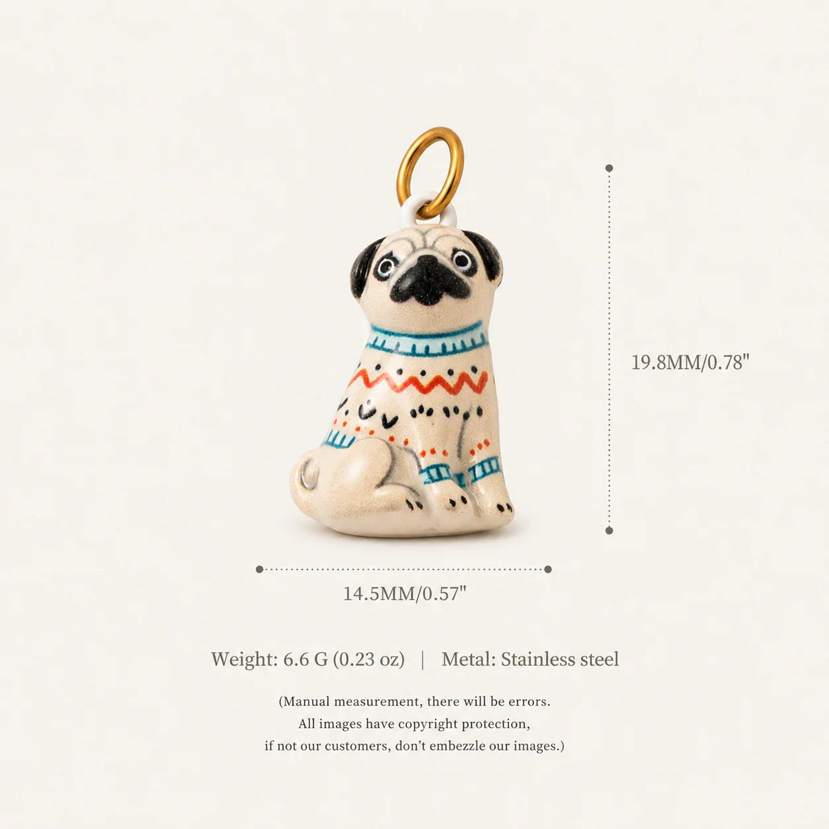 Our Beloved Pets Animal Charm Pendants Stainless Steel PVD 18K Gold Plated For DIY Necklace Bracelet Jewellery Making