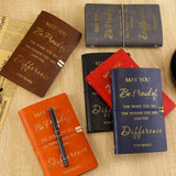 Teacher Colleague Employee Nurse Appreciation Gift 80 Sheets A5 Soft PU Leather Cover Loose-leaf Notebook
