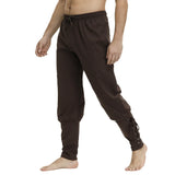 Medieval Pants Viking Costume Pirate Trousers Lace Up Renaissance LARP Cosplay