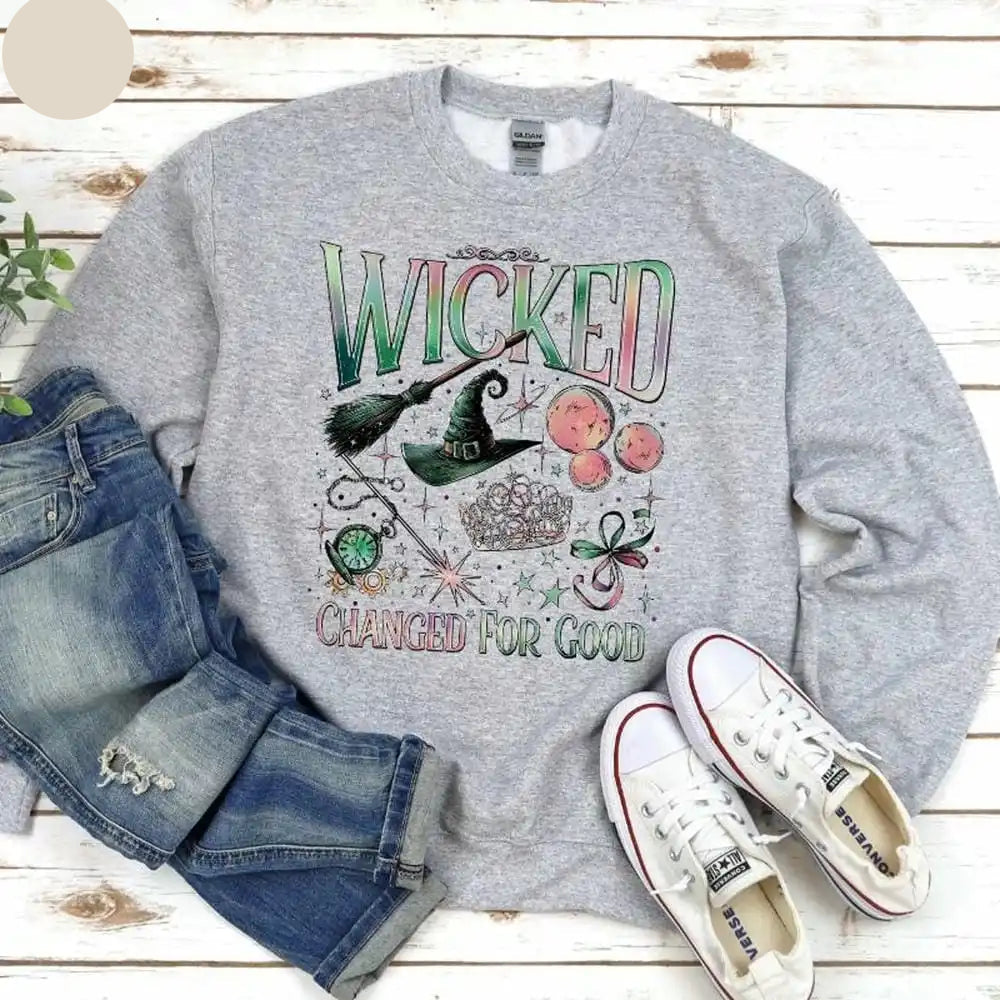 Wicked Changed for Good Sweatshirt Musical Lovers Defy Gravity Sweater Jumper