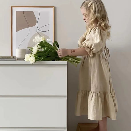 Girl's Cottage Core Dress