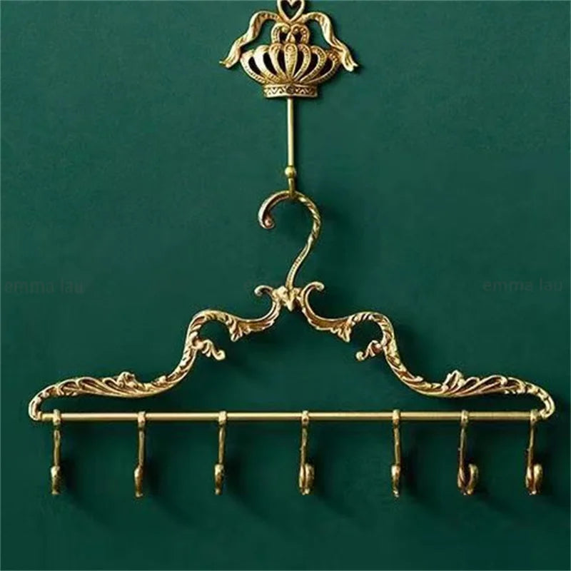 French Palace Style Solid Brass Clothes Hanger