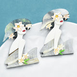 Lady May Acrylic Brooches