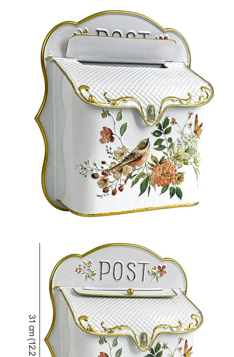 Metal Farmhouse Wall Mounted Post Box Mailboxes Letter Box
