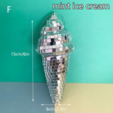 Hanging Disco Ice Cream Cone Mirror Ball Room Decor