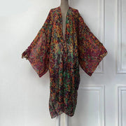 Monet's Cover Up Boho Long Kimono Duster