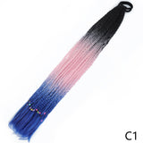 Long Braided Ponytail Hair Extensions 60CM