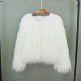 Faux Fur Coats Y2k Punk Rave Winter Jackets