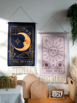 Sun Moon Tarot Tapestry Hanging Wall Decor