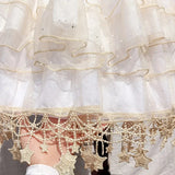 Lunar Star Lolita Petticoat Adjustable Fish Bone Carmen Skirt