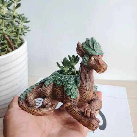 Resin Dragon Succulent Planter