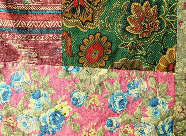 Vintage Cotton Linen Patchwork Coats