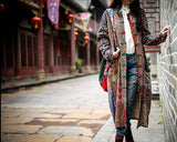 Vintage Cotton Linen Patchwork Coats