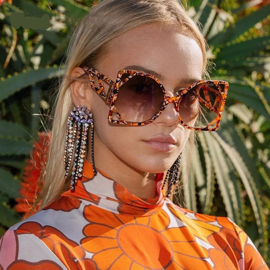 Square Oversized Sunglasses UV400