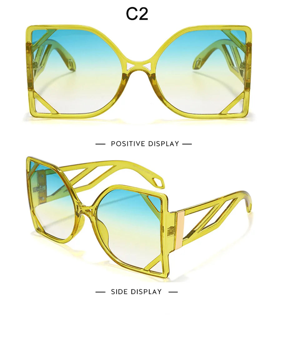 Square Oversized Sunglasses UV400