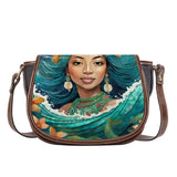 Teal Depths Mermaid Saddle Bag