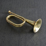 Bugle Trumpet Brass Cavalry Horn with Mouthpiece for School Band Cavalry Military Orchestra Musical Instrument