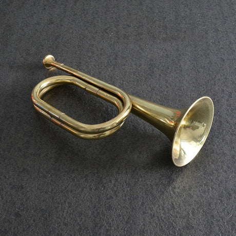 Bugle Trumpet Brass Cavalry Horn with Mouthpiece for School Band Cavalry Military Orchestra Musical Instrument