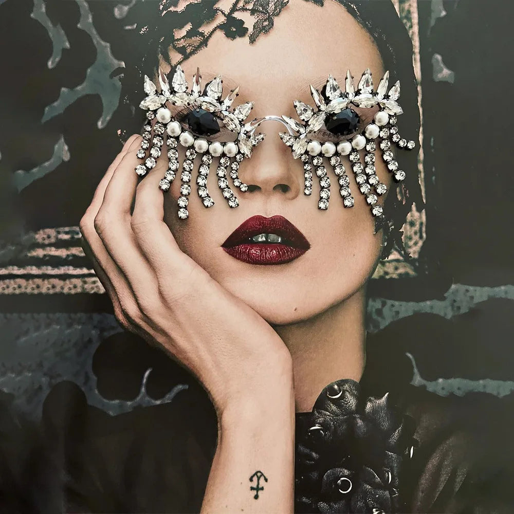 Black Eye Tassel Funglasses