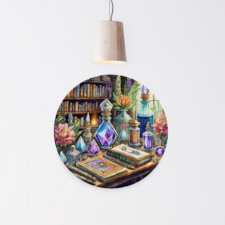 Apothecary Round Steel Metal Wall Art Decor