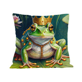 The Crowned Frog Prince Cushion Cover