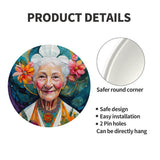 Great Aunt Ida Round Steel Metal Art Decor