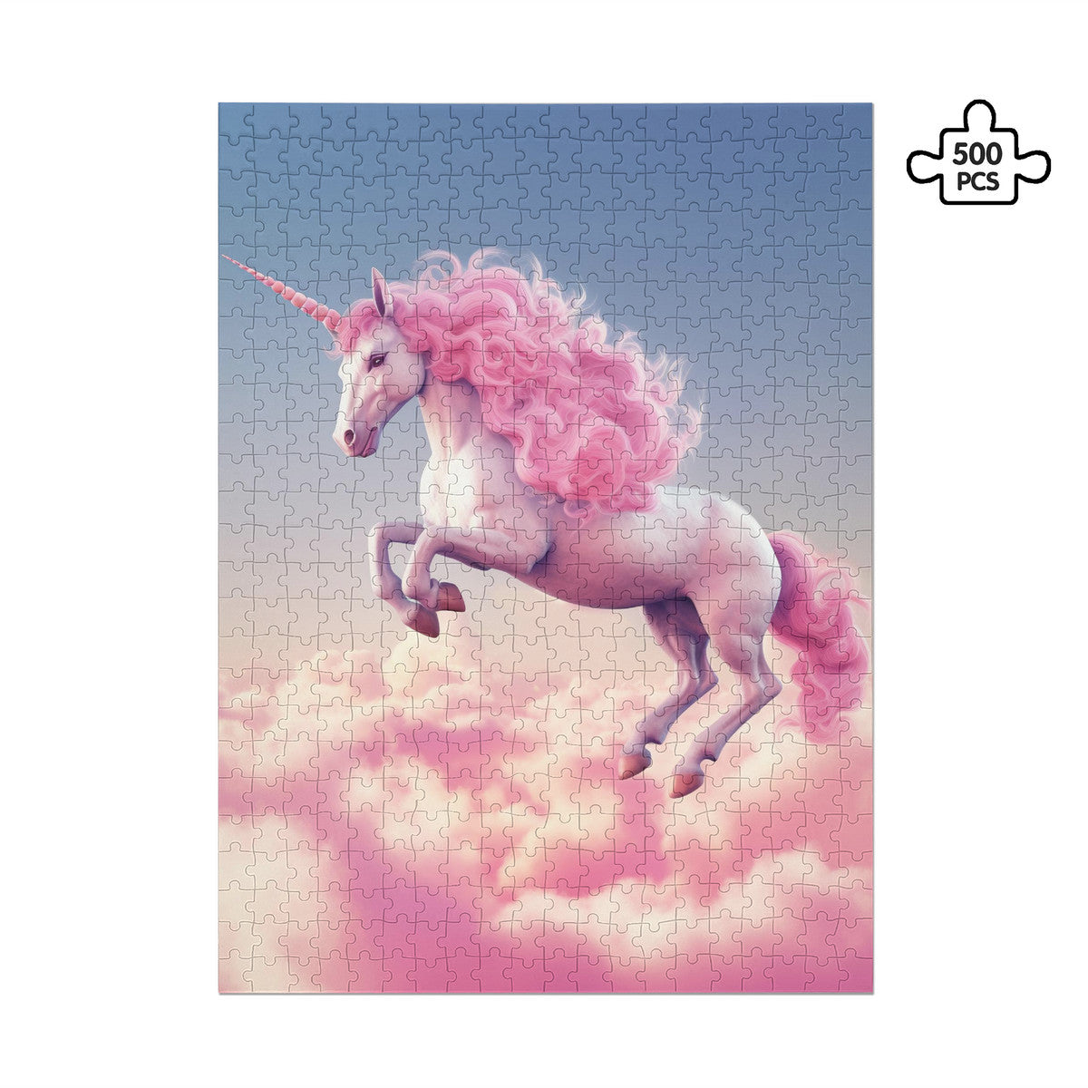 Pink Unicorn Jigsaw Puzzle (500-Pieces)