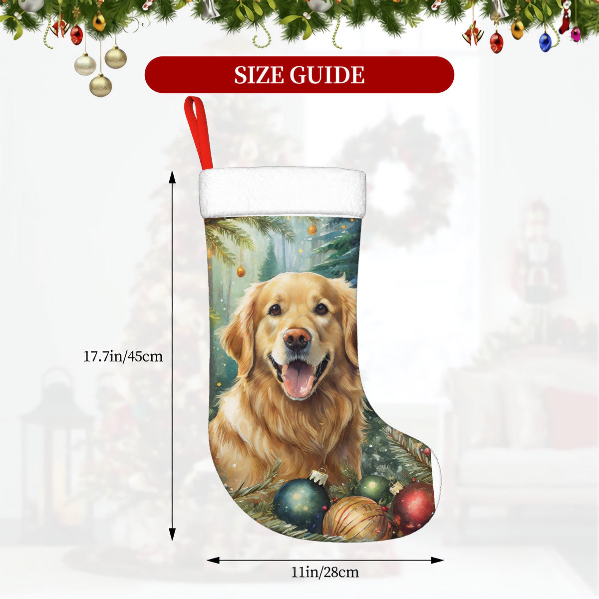 Golden Retriever Christmas Stockings