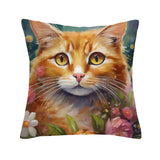 Ginger Kitty Cat Cushion Cover