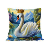 The Swan King Cushion Cover