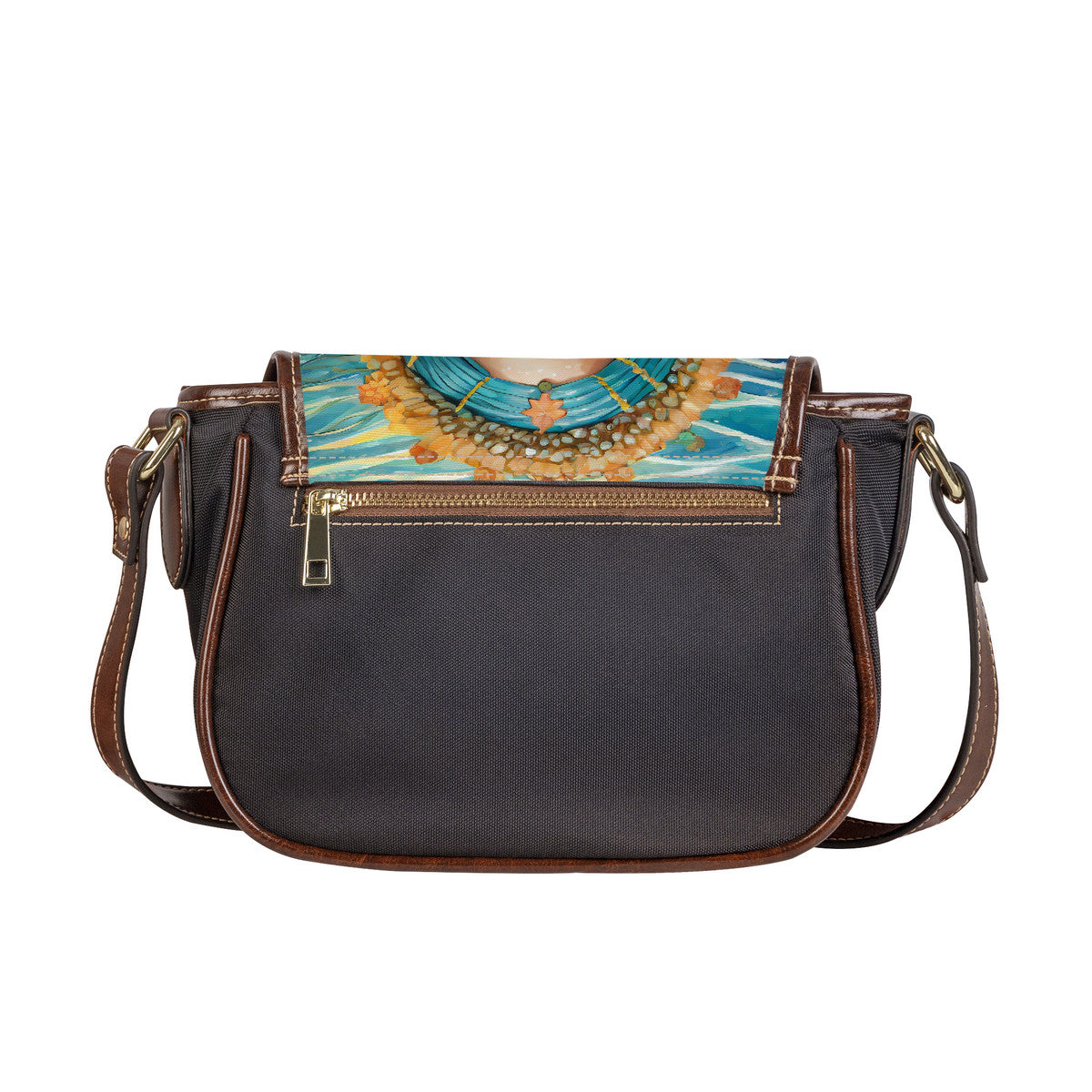 Teal Depths Mermaid Saddle Bag