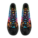 Call of the Dragon High Top Canvas Shoes - Black