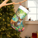 Woodland Deer & Peacock Christmas stockings