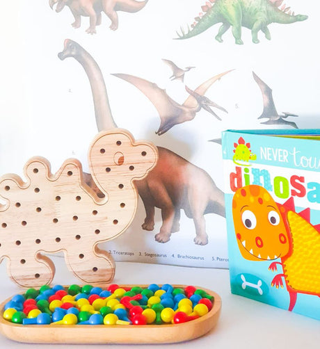 Little Pegs Dinosaur Peg Boards Australian Early Educational Toys
