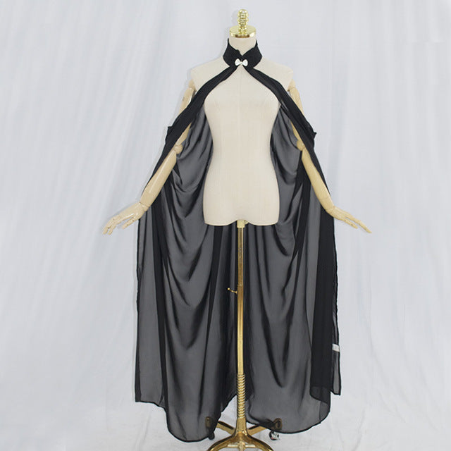 Fairy Elf Cape Elven Queen Princess Collared Cloak Medieval Cosplay Costume