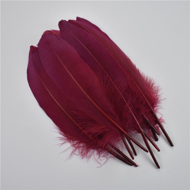 20Pcs Colourful Goose Feathers 6-8inch/15-20cm